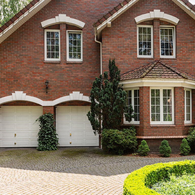 clean, brick home