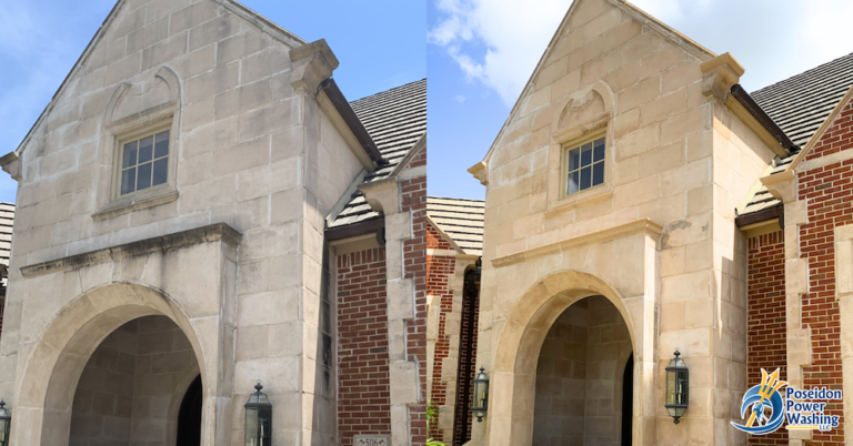 Limestone Wall Softwash